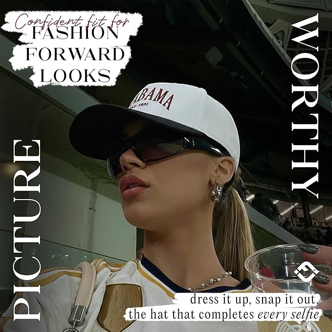 Funky Junque Trucker Hat Women Men 2-Tone Baseball Cap – Vintage Western Style Embroidered Snapback, Premium Cotton Blend