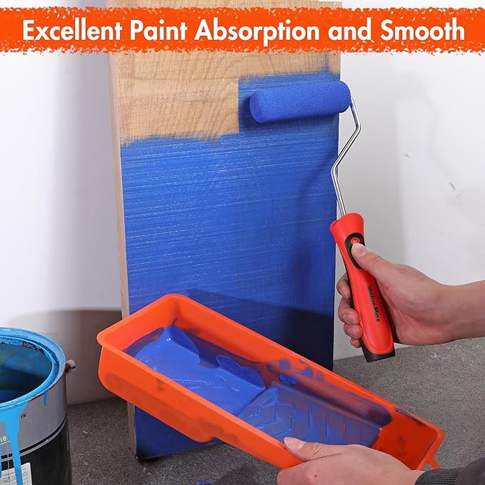 ValueMax Paint Roller Kit, 14-Piece 4 Inch Paint Roller Kit - Image 6