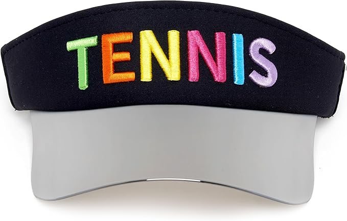 Funky Junque Women's UV 50 Adjustable Sun Visor - Golf Tennis Pickleball - Sports Themes Solid Colors Easter Pastels