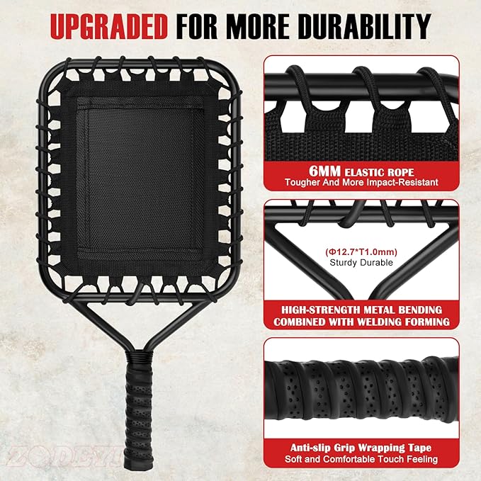 Baseball Racket for Fly Balls, Grounders, and Line Drives - Softball/Baseball Fungo Bat for Coaches and Parents to Help with Auxiliary Training - Attach a Racket Bag and Winding Tape