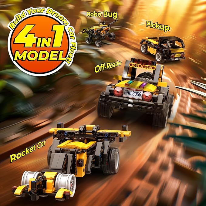 Robot R 4-in-1 Robot Building Kit, APP Remote Control STEM Coding Toys - Image 4
