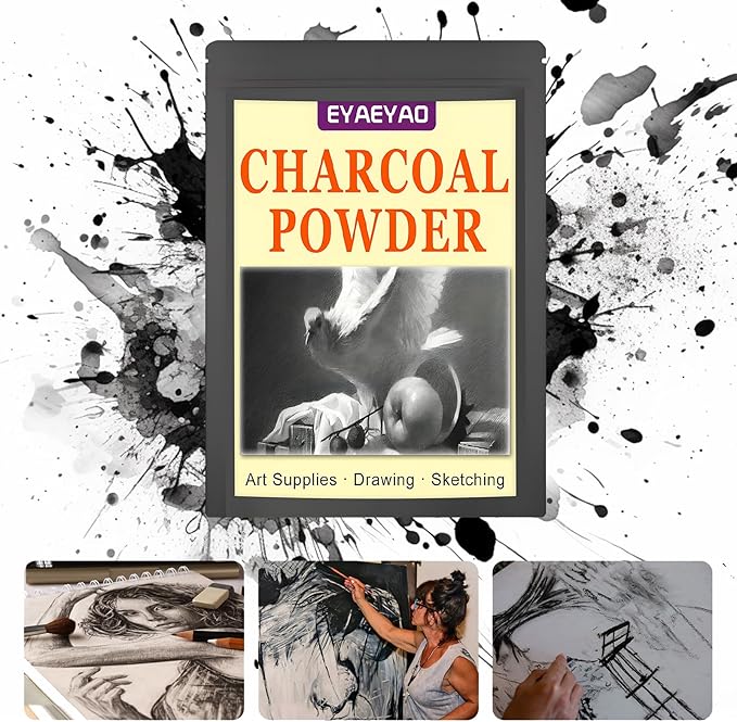 Premium Charcoal Powder for Drawing and Art, Drawing Charcoal for Sketching - Image 4