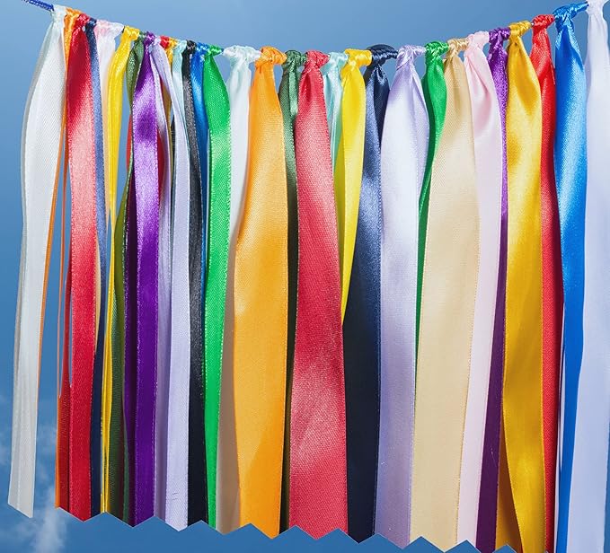 1 Inch Purple Solid Satin Ribbon, 50 Yards Craft Fabric Ribbon - Image 6