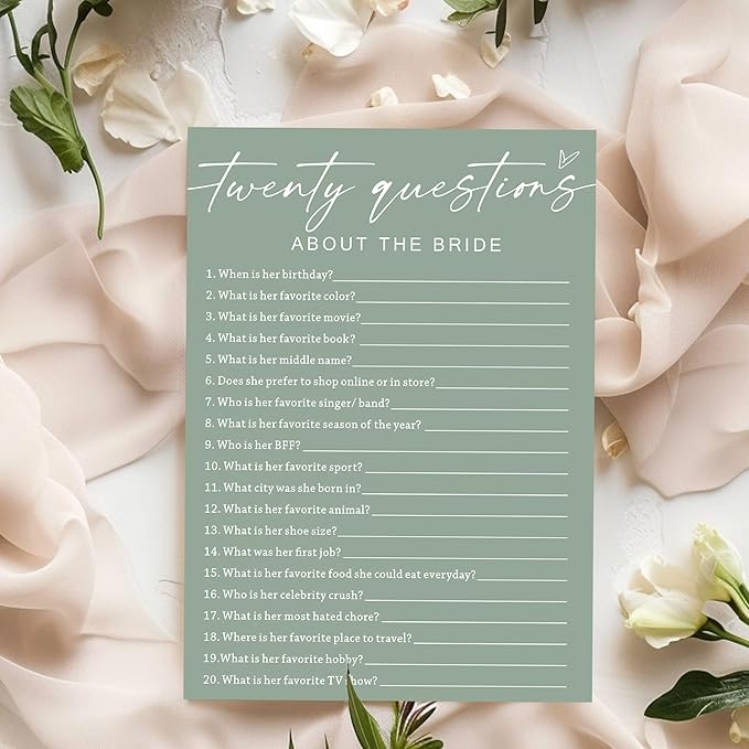 Bridal Shower Games Cards - Image 3