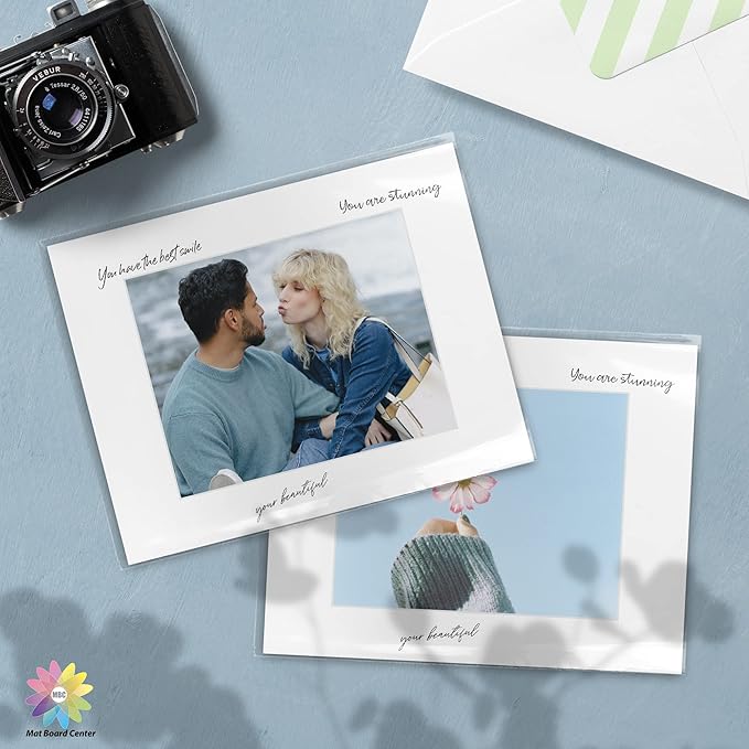 Mat Board Center, 11x14 for 8x10 White Picture Mat Sets - Image 5
