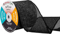 Mandala Crafts Black Burlap Ribbon 3 Inches Wide Jute Ribbons by MandalaCrafts