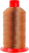 Mandala Crafts Bonded Nylon Thread Bourbon Brown Heavy Duty Sewing Threads by MandalaCrafts