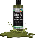 POURING MASTERS Olive Green Acrylic Ready to Pour Pouring Paint by Pouring+Masters