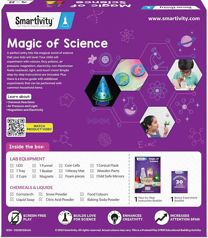 Smartivity Magic Science Kit for Kids Ages 4, 8 Years | 50+ Amazing Science - Image 7