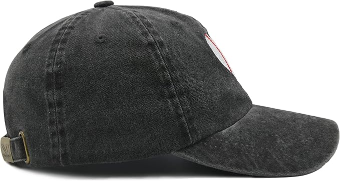 Heart Ball Hat for Womens, Softball Embroidered Adjustable Baseball Cap for Mom Girls