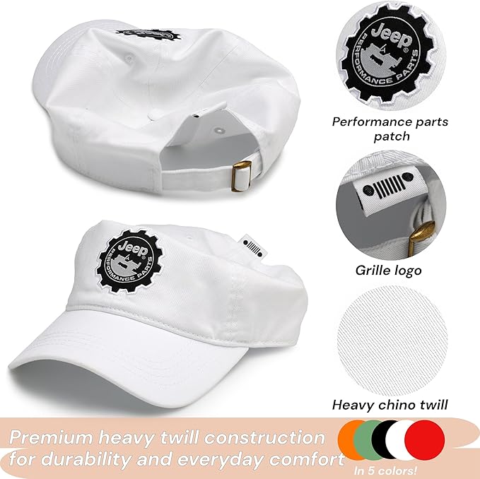 Jeep Performance Parts Baseball Cap | Woven Patch Hat | Adjustable | Officially Licensed
