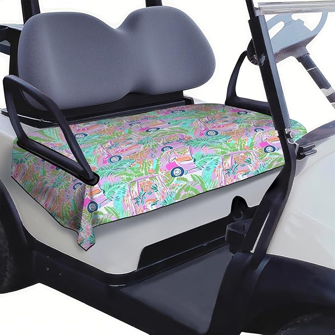 Golf Cart Seat Covers, Golf Cart Seat Towel Blanket for 2-Seat Golf Carts, Breathable Golf Cart Seat Cushions Golf Club Car Accessories 51'' x 31''