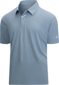 Damipow Premium Golf Shirts for Men Dry Fit Performance Polo Short Sleeve Collared Shirt