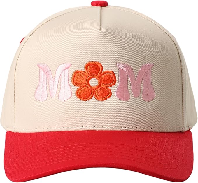 MIRMARU Two-Tone Vintage Canvas Trucker Hats for Men & Women, Adjustable Size Baseball Caps with Trendy Embroidered Design