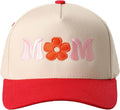 MIRMARU Two-Tone Vintage Canvas Trucker Hats for Men & Women, Adjustable Size Baseball Caps with Trendy Embroidered Design