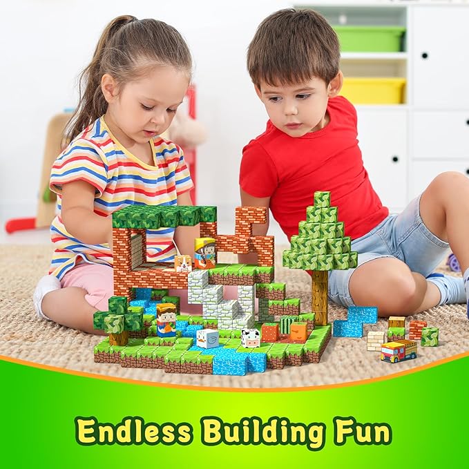 Magnetic Blocks Building Toys for Kids Ages 4-8 5-7 8-12 Year Old, Magnetic - Image 4