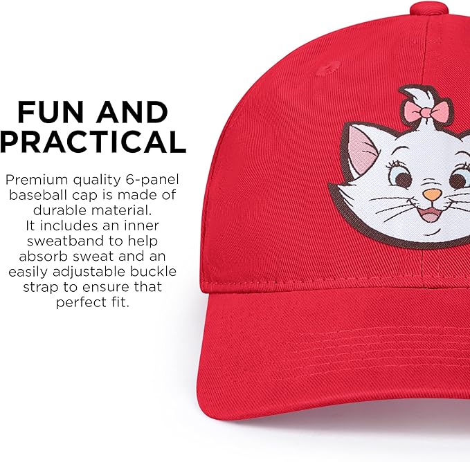Disney Adult Baseball Cap, The Aristocats, Marie Adjustable Dad Hat