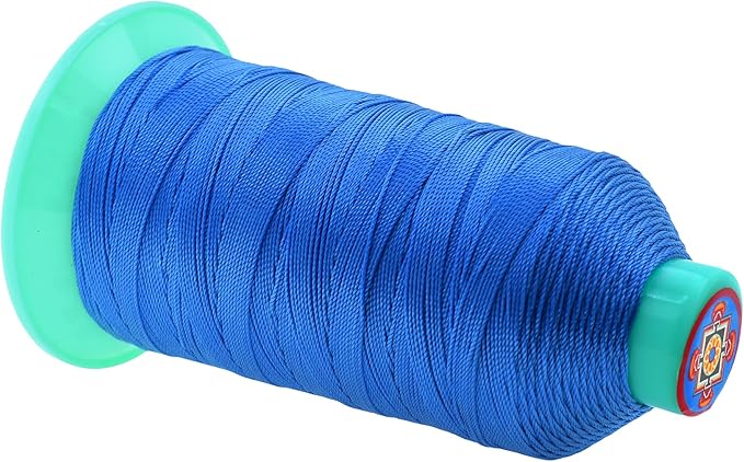 Mandala Crafts Bonded Nylon Thread Sky Blue Heavy Duty Sewing Threads - Image 2