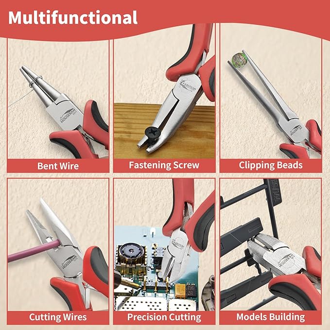 8 Packs Jewelry Pliers Set, Jewelry Making Tools - Image 5