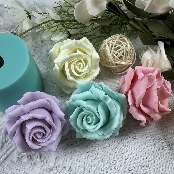 3D Flower Beautiful Bloom Rose Mold - Image 6