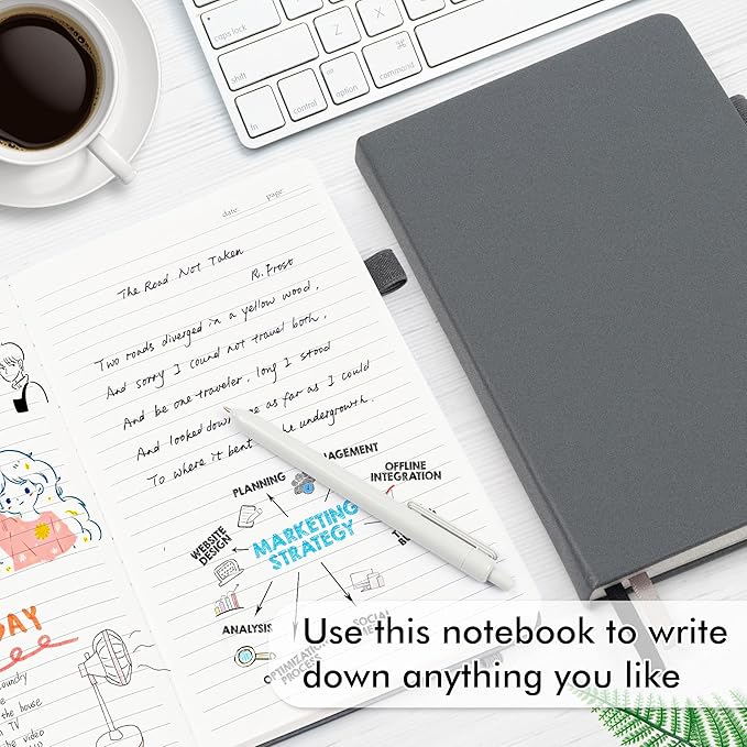 feela 24 Pack Journal Notebook for Work, Business Notebook Bulk Hardcover Lined - Image 4