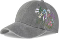 Biggun Trendy Embroidered Baseball Cap for Girls Women Men - Adjustable Soft Breathable Hats for Casual Wear