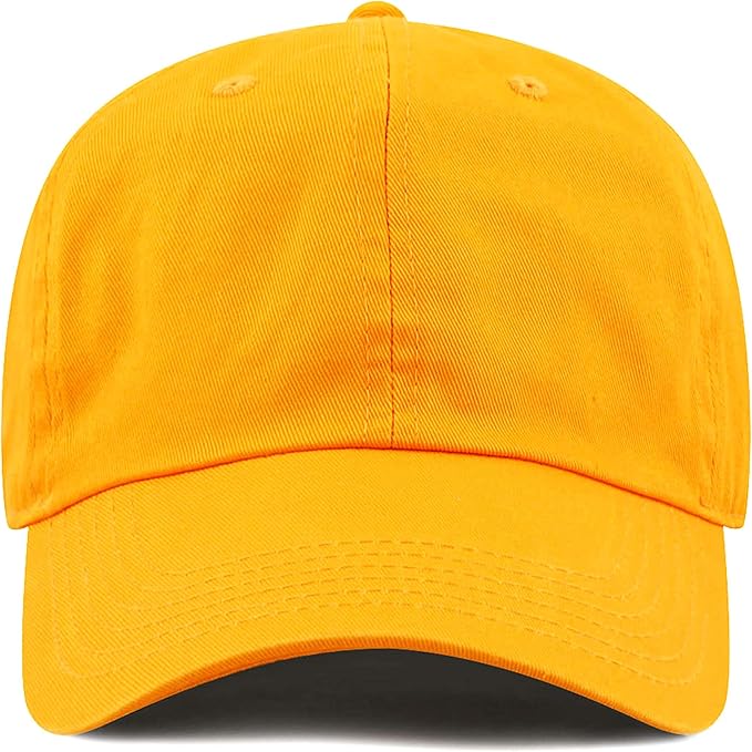 Cotton Baseball Cap Dad Hat – Washed Low Profile Adjustable Hat for Men Women Casual Outdoor Running Golf