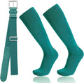 Baseball Socks and Belt Combo for Youth Adult - Softball Socks and Belt for Boys and Girls
