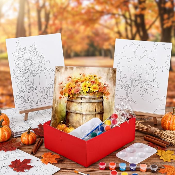 Zhanmai 12 Pack Pre Drawn Canvas - Image 6