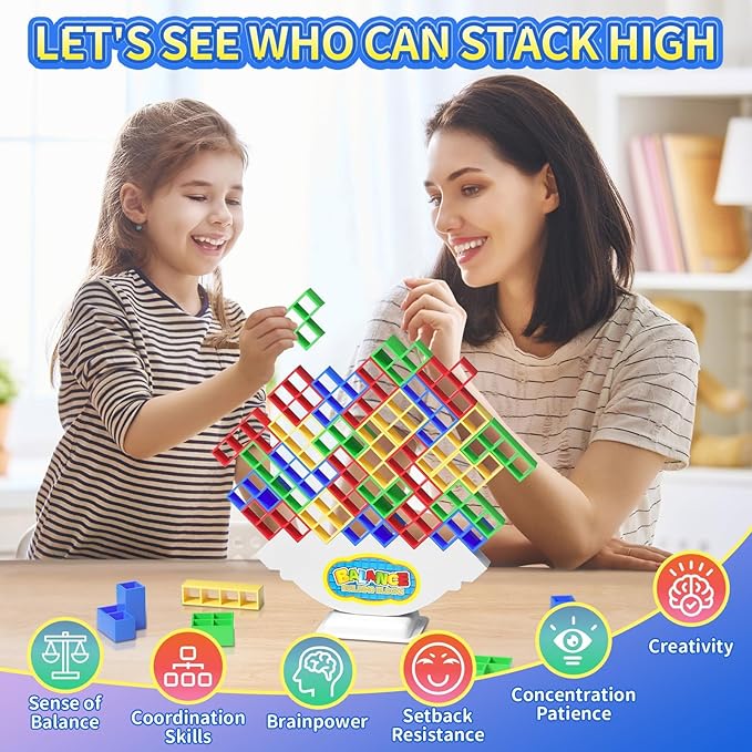 48 Pcs Game Gifts, Balance Stacking Blocks Game，Perfect - Image 3