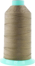 Mandala Crafts Bonded Nylon Thread Dark Beige Heavy Duty Sewing Threads by MandalaCrafts