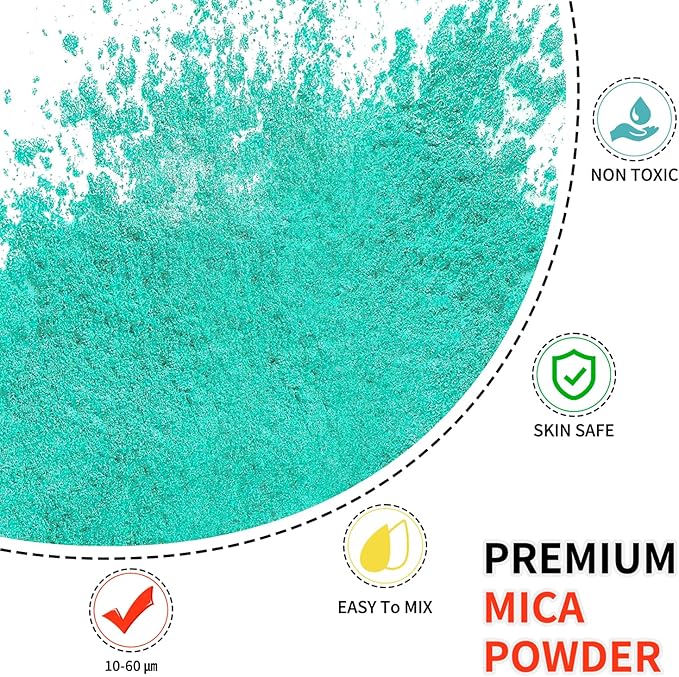 Mica Powder - 100g Mica Powder for Epoxy Resin - Metallic Color Pigment for - Image 2