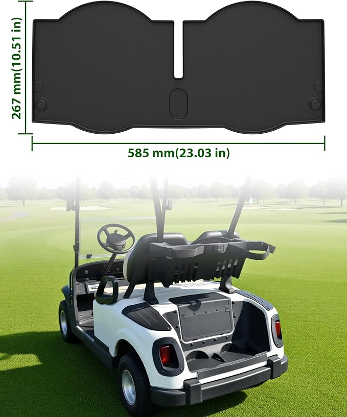 TPE Bag Well Mat for EZGO RXV, All Weather Rear Cargo Liner Bagwell Mat Rubber Slush Liner Insert Protection for E-Z-GO RXV 2008-2015 Accessories
