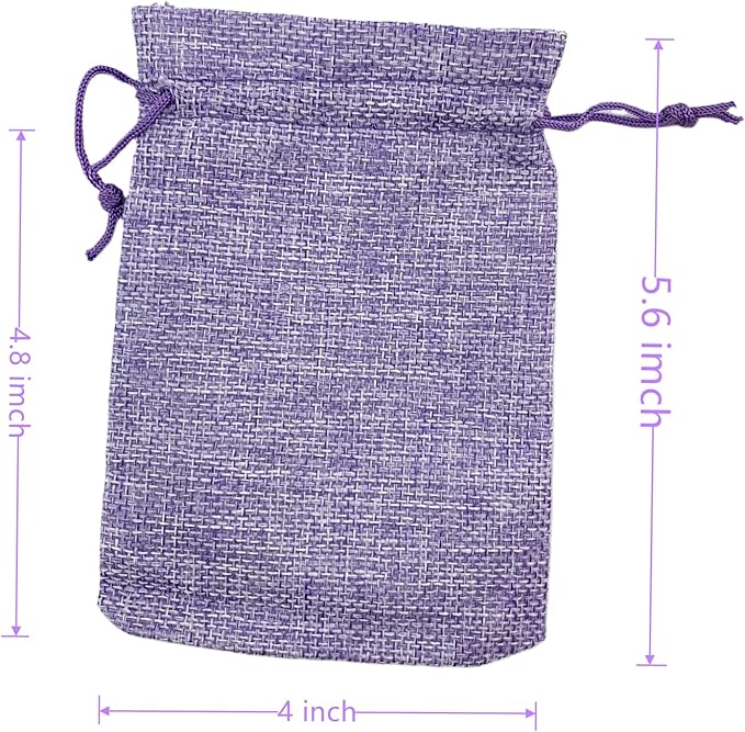 Palmhomee Pack of 25 Burlap Gift Bags - Image 3