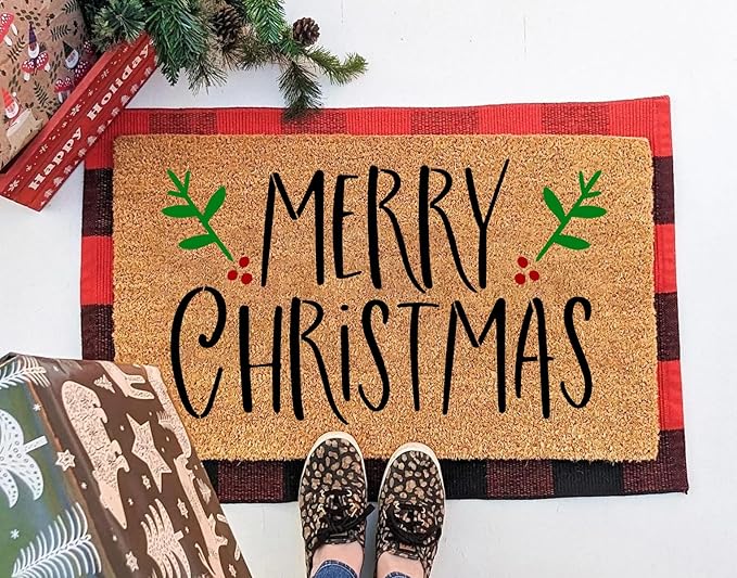 Christmas Stencils for Door Mats 23.6” Christmas Doormat Stencils for Crafts - Image 3