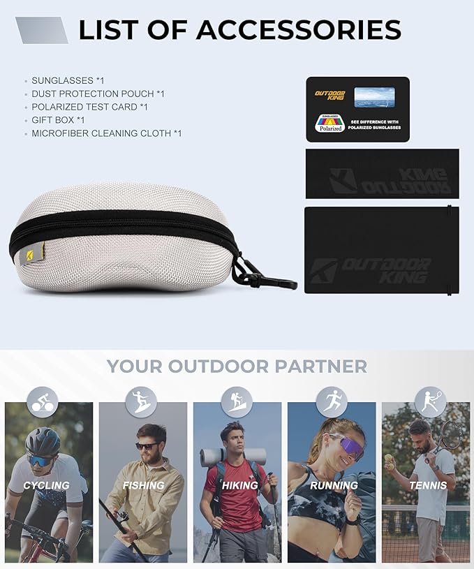 Polarized Running Sunglasses for Women Mens Sun Glasses for Cycling Fishing Driving Golf UV Protection
