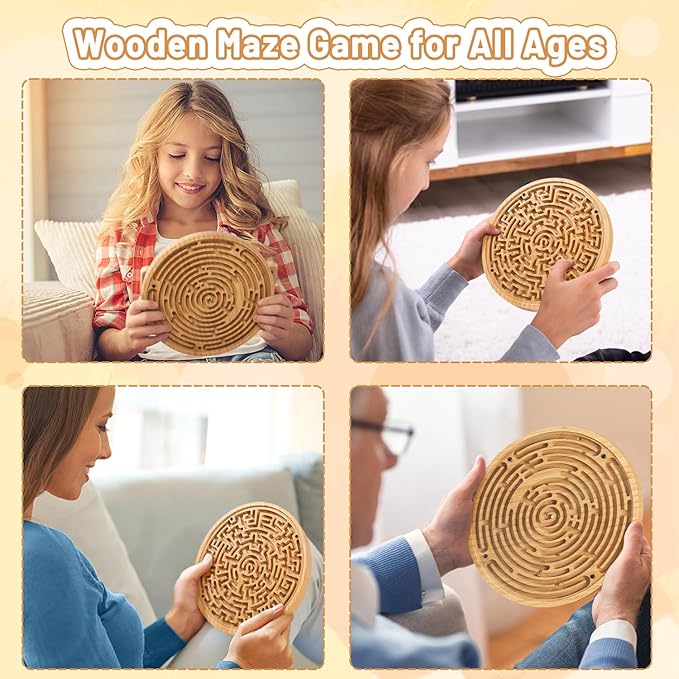 Wooden Labyrinth Board Game - Image 6