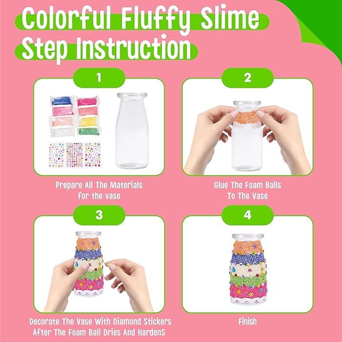 SpriteGru Flower Craft Kit for Kids, Make Your Own Flower Bouquet - Image 3