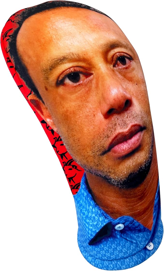Tiger Woods DUI Mug Shot 2026 Big Driver Golf Club Head Cover Made in USA, Sunday Red, the Goat