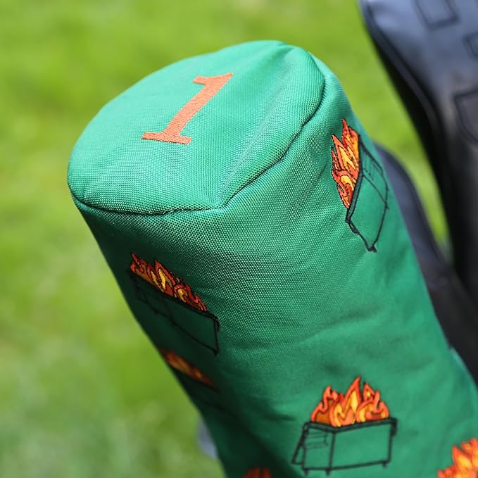 Driver Headcover - Barrel Style Driver Head Cover, Golf Club Covers - Funny Golf Gift & Unique Golf Accessories for Men and Women Golfers