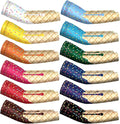 Newcotte 12 Pairs Arm Sleeves for Kids Compression Football Baseball Arm Sleeve Youth UV Protection Breathable Cooling Sleeve