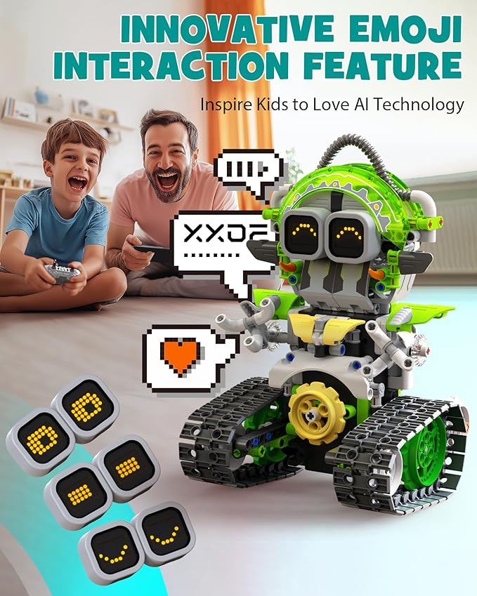 5in1 STEM AI Robot Toys Building Set, Coding Interactive Educational Christmas - Image 3