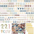 221 Pcs Bulletin Board Letters Round Alphabet Number Punctuation Symbol Combo by Humyoun