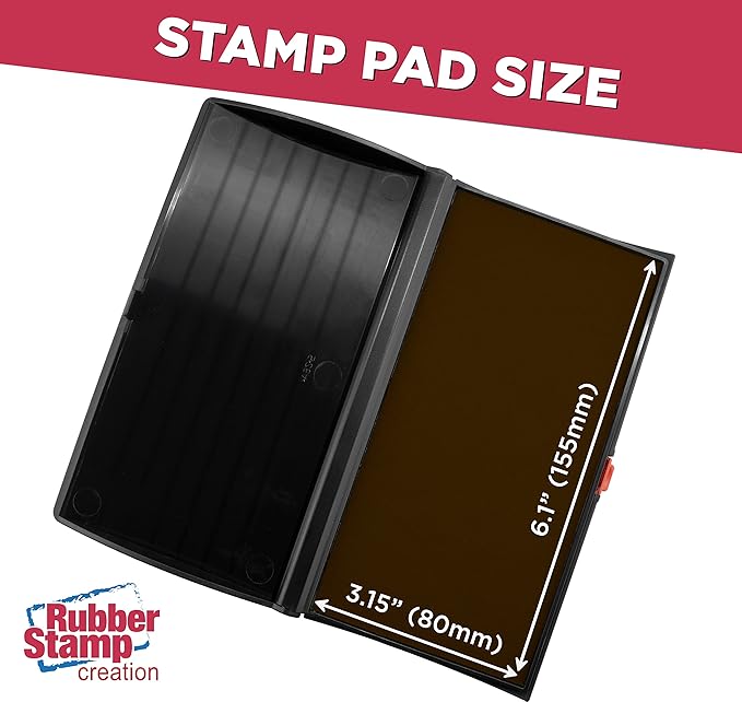 Large Premium Brown Ink Stamp Pad - Image 3