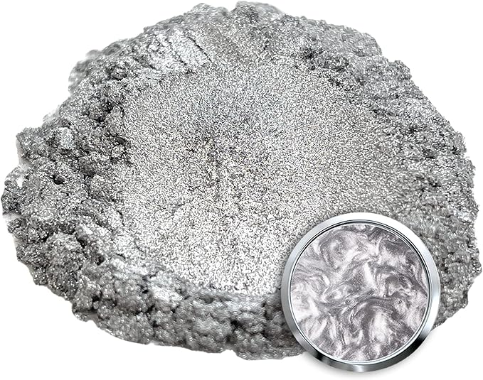 Eye Candy Pigments Premium Silver Mica Powder - Image 7