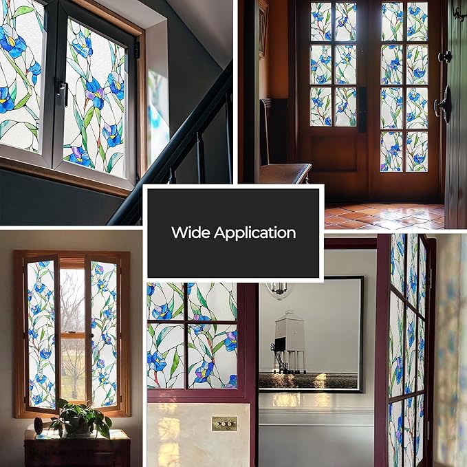 3D Stained Glass Window Film, Decorative Window Privacy Film - Image 6