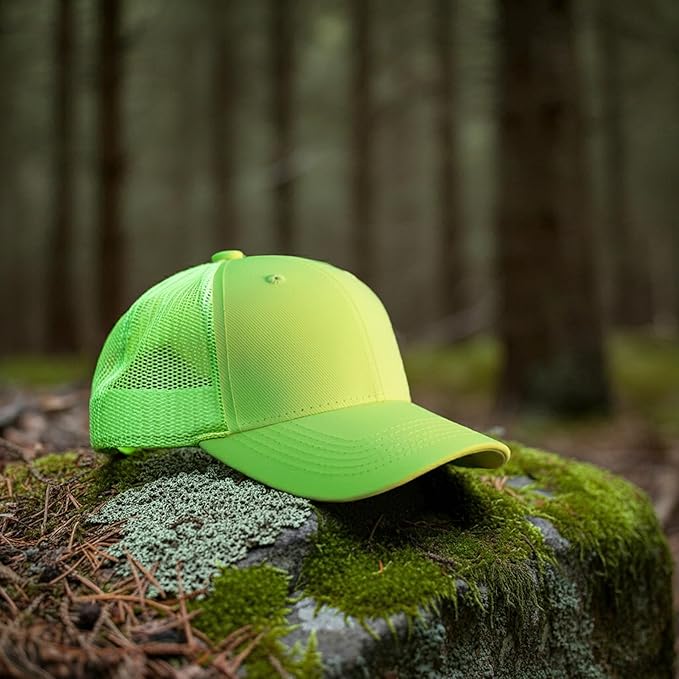 Falari Trucker Hat Baseball Cap Structured Plain Design 6 Panel, Adjustable Size
