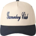 MIRMARU Two-Tone Vintage Canvas Trucker Hats for Men & Women, Adjustable Size Baseball Caps with Trendy Embroidered Design