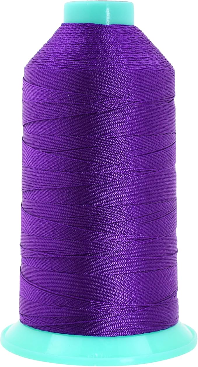 Mandala Crafts Bonded Nylon Thread True Purple Heavy Duty Sewing Threads by MandalaCrafts
