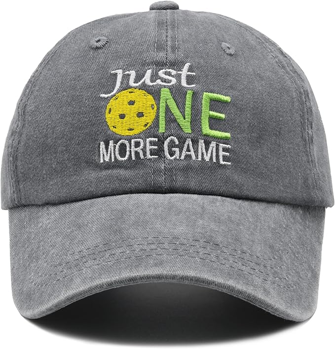 Waldeal Pickleball Hat,Adjustable Embroidered Washed Baseball Cap for Men Women